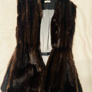 Real fur vest